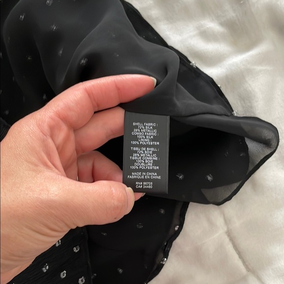 Black Ruffled Off-Shoulder Top - Picture 3 of 4